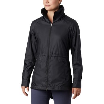 Columbia Ženske Jakne - Sustina Springs Long Lined Windbreaker Crne | PDIE-64938